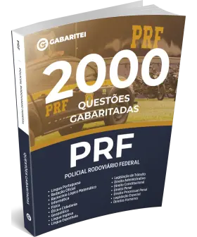 Capa: PRF - Polícia Rodoviária Federal - 2.000 Questões Gabaritadas  - Policial Rodoviário Federal