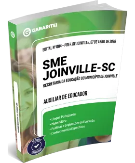 Capa: SME - Joinville - SC - Secretaria da Educação do Município de Joinville - Auxiliar de Educador