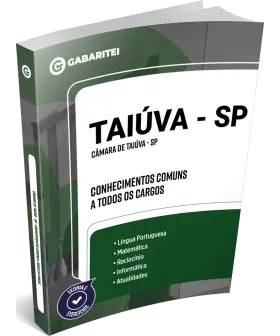 Capa: Câmara de Taiúva - SP - Conhecimentos Comuns a todos os Cargos