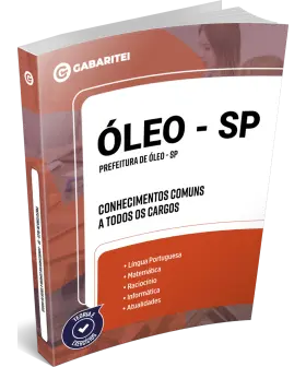 Capa: Prefeitura de Óleo - SP - Conhecimentos Comuns a todos os Cargos