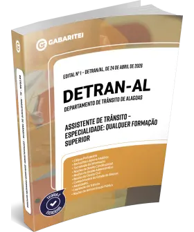 Capa: Detran - AL - Departamento de Trânsito de Alagoas - Assistente de Trânsito – Especialidade: Qualquer formação superior