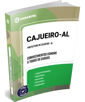 Capa: Prefeitura de Cajueiro - AL - Conhecimentos Comuns a todos os Cargos