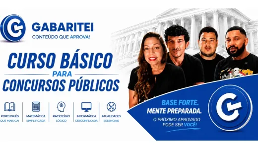 Capa: Curso Online - Básico para Concursos Públicos
