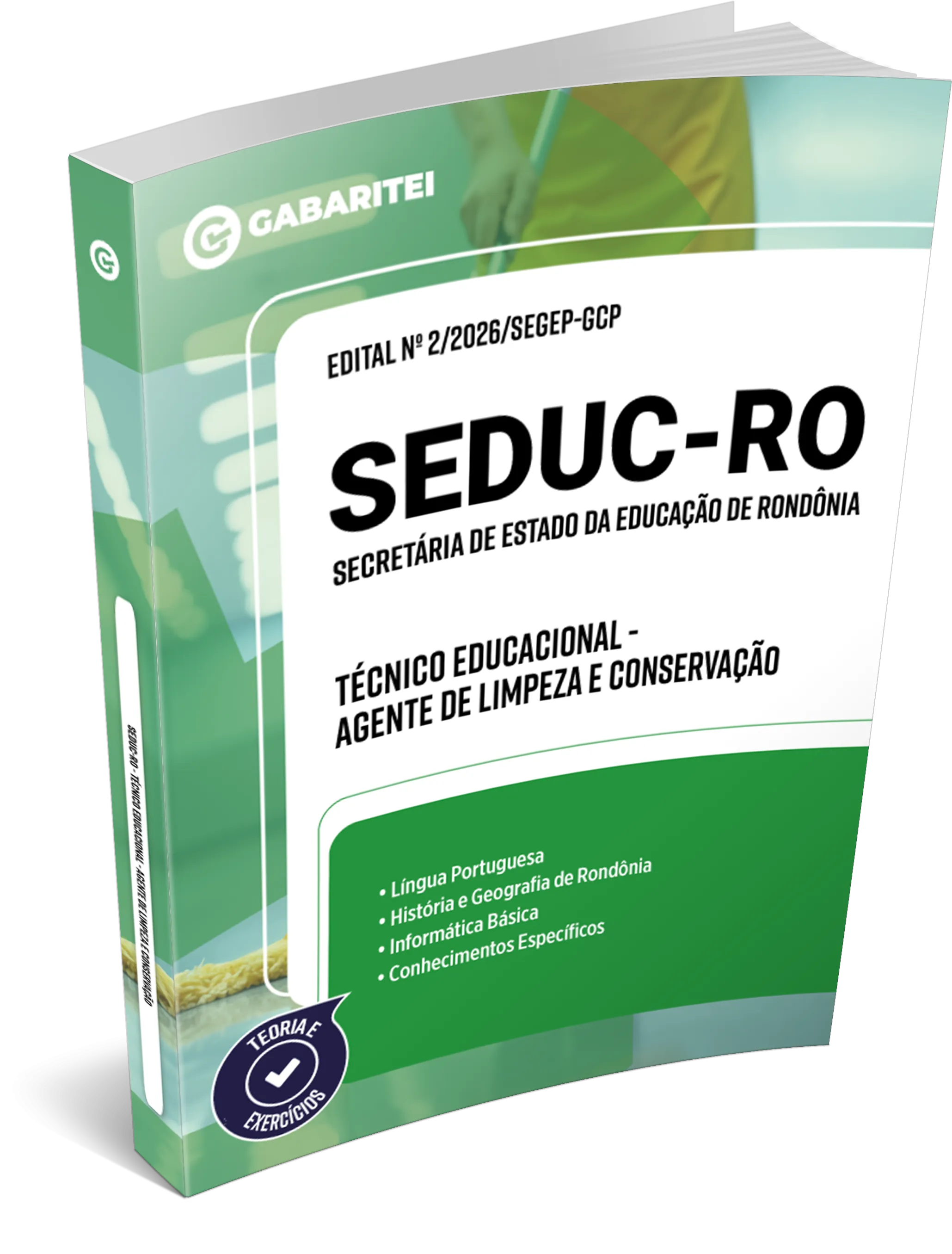 Apostila - Seduc - RO - Técnico Educacional - Agente de Limpeza e Conservação