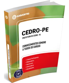 Capa: Prefeitura de Cedro - PE - Conhecimentos Comuns a todos os Cargos