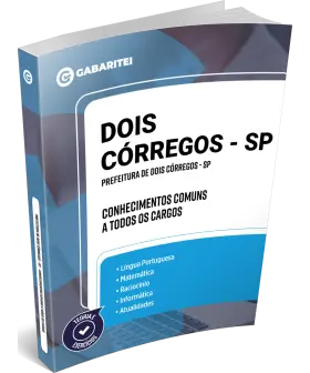 Capa: Prefeitura de Dois Córregos - SP - Conhecimentos Comuns a todos os Cargos