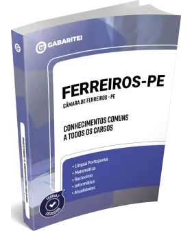 Capa: Câmara de Ferreiros - PE - Conhecimentos Comuns a todos os Cargos