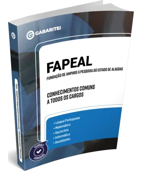 Capa: FAPEAL - Fundação de Amparo à Pesquisa do Estado de Alagoas - Conhecimentos Comuns a todos os Cargos