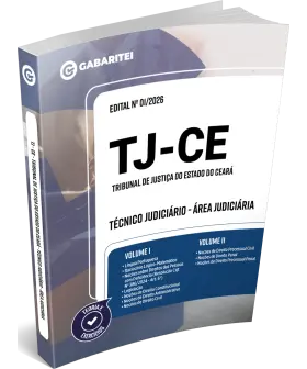 Capa: Apostila TJ - CE - Técnico Judiciário - Área Judiciária