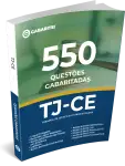 Capa: Apostila TJ - CE - 550 Questões Gabaritadas