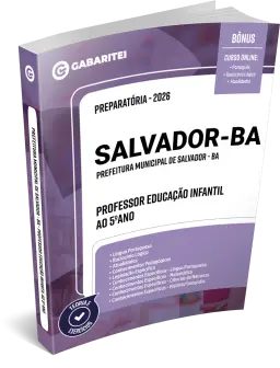 Capa: Apostila Preparatória  - Prefeitura de Salvador - BA - Professor Educação Infantil ao 5º ano