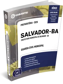 Capa: Apostila Preparatória  - Prefeitura de Salvador - BA - Guarda Civil Municipal
