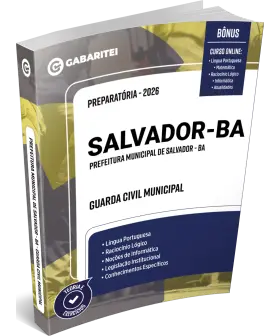 Capa: Apostila Preparatória  - Prefeitura de Salvador - BA - Guarda Civil Municipal