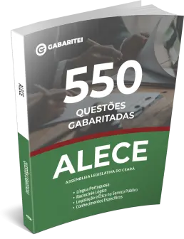 Capa: Caderno Questão - ALECE - 550 Questões Gabaritadas - Técnico Legislativo