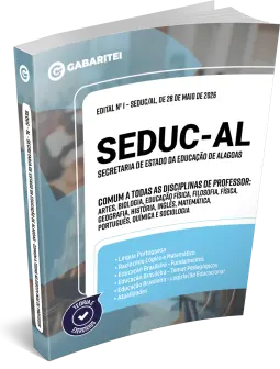 Capa: Apostila SEDUC - AL - Comum a todas as disciplinas de Professor