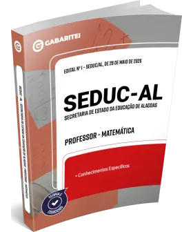 Capa: Material Didático - SEDUC - AL - Professor - Matemática