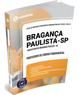 Capa: Material Didático - Prefeitura de Bragança Paulista - SP - Professor de Ensino Fundamental