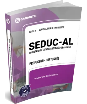 Capa: Material Didático - SEDUC - AL - Professor - Português