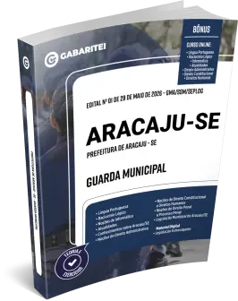 Capa: Material Didático - Prefeitura de Aracaju - SE - Guarda Municipal