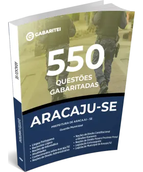 Capa: Caderno Questão - Prefeitura de Aracaju - SE - 550 Questões Gabaritadas
