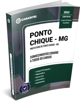 Capa: Material Didático - Prefeitura de Ponto Chique - MG - Conhecimentos Comuns a todos os Cargos