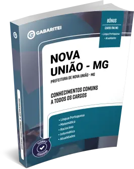Capa: Material Didático - Prefeitura de Nova União - MG - Conhecimentos Comuns a todos os Cargos