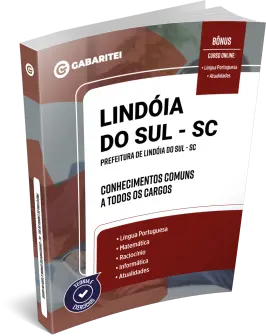 Capa: Material Didático - Prefeitura de Lindóia do Sul - SC - Conhecimentos Comuns a todos os Cargos