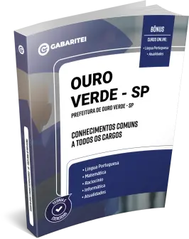 Capa: Material Didático - Prefeitura de Ouro Verde - SP	Conhecimentos Comuns a todos os Cargos