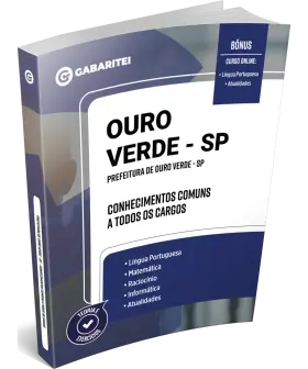 Capa: Material Didático - Prefeitura de Ouro Verde - SP	Conhecimentos Comuns a todos os Cargos