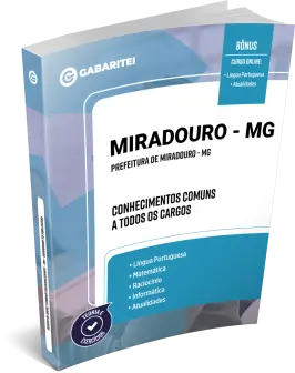 Capa: Material Didático - Prefeitura de Miradouro - MG - Conhecimentos Comuns a todos os Cargos