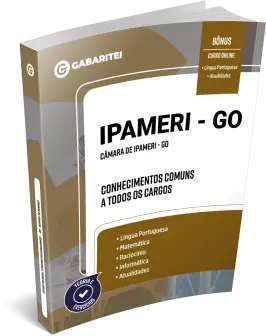 Capa: Material Didático - Câmara de Ipameri - GO - Conhecimentos Comuns a todos os Cargos