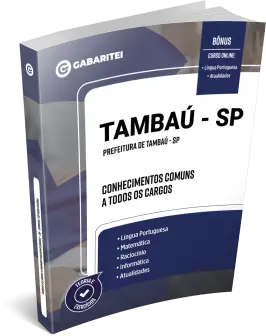 Capa: Material Didático - Prefeitura de Tambaú - SP - Conhecimentos Comuns a todos os Cargos