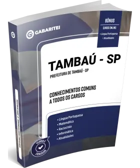 Capa: Material Didático - Prefeitura de Tambaú - SP - Conhecimentos Comuns a todos os Cargos