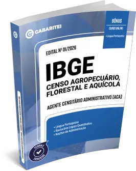 Capa: Material Didático - IBGE - Censo 2027 - Agente Censitário Administrativo (ACA)