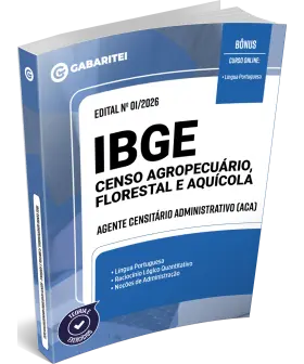 Capa: Material Didático - IBGE - Censo 2027 - Agente Censitário Administrativo (ACA)