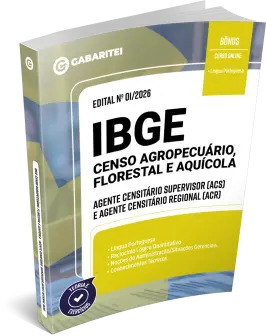 Capa: Material Didático - IBGE - Censo 2027 - Agente Censitário Supervisor (ACS) e Agente Censitário Regional (ACR)
