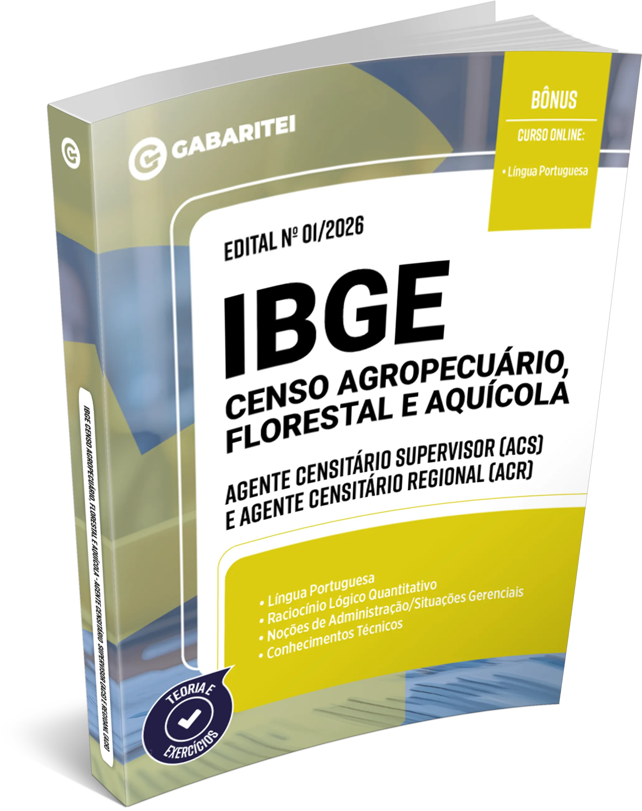 Material Didático - IBGE - Censo 2027 - Agente Censitário Supervisor (ACS) e Agente Censitário Regional (ACR)