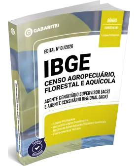 Capa: Material Didático - IBGE - Censo 2027 - Agente Censitário Supervisor (ACS) e Agente Censitário Regional (ACR)