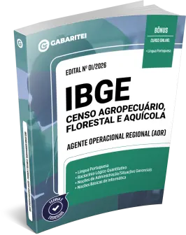 Capa: Material Didático - IBGE - Censo 2027 - Agente Operacional Regional (AOR)