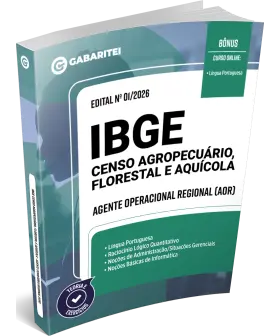 Capa: Material Didático - IBGE - Censo 2027 - Agente Operacional Regional (AOR)