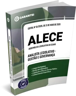 Capa: Material Didático - ALECE - Analista Legislativo - Gestão e Governança