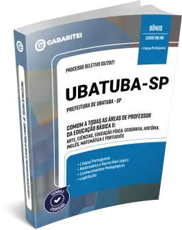 Capa: Material Didático - Prefeitura de Ubatuba - SP	Comum a todas as áreas de Professor da Educação Básica II