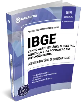 Capa: Material Didático - IBGE - Censo 2027 - Agente Censitário de Qualidade (ACQ)