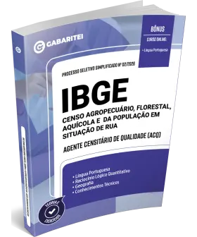 Capa: Material Didático - IBGE - Censo 2027 - Agente Censitário de Qualidade (ACQ)
