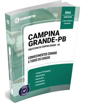 Capa: Material Didático - Prefeitura de Campina Grande - PB	- Conhecimentos Comuns a todos os Cargos