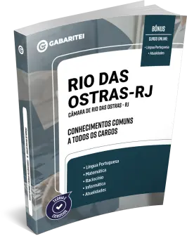 Capa: Material Didático - Câmara de Rio das Ostras - RJ - Conhecimentos Comuns a todos os Cargos