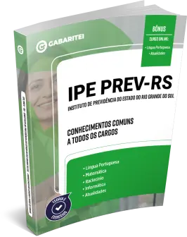 Capa: Material Didático - IPE Prev - RS - Conhecimentos Comuns a todos os Cargos