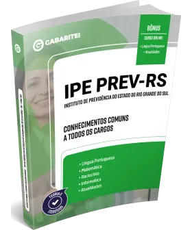 Capa: Material Didático - IPE Prev - RS - Conhecimentos Comuns a todos os Cargos