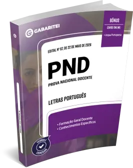 Capa: Material Didático - PND -  Letras Português