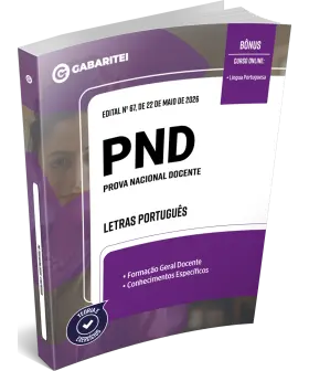Capa: Material Didático - PND -  Letras Português